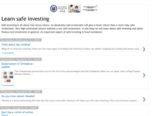 Tablet Screenshot of learn-safe-investing.blogspot.com