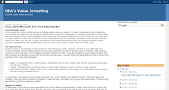 Desktop Screenshot of deavalueinvesting.blogspot.com