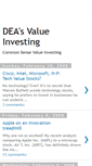 Mobile Screenshot of deavalueinvesting.blogspot.com