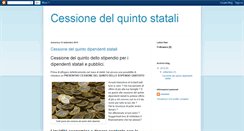 Desktop Screenshot of cessione-del-quinto-statali.blogspot.com