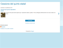 Tablet Screenshot of cessione-del-quinto-statali.blogspot.com