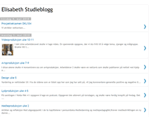 Tablet Screenshot of elisabethstudieblogg.blogspot.com