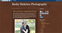 Desktop Screenshot of beckysteketeephotography.blogspot.com