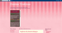 Desktop Screenshot of ensinotrakinas.blogspot.com