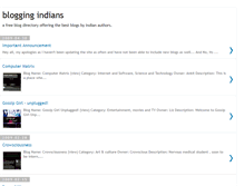 Tablet Screenshot of bloggingindians.blogspot.com