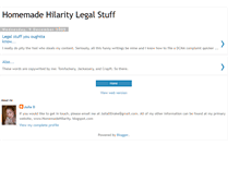 Tablet Screenshot of homemadehilaritylegal.blogspot.com