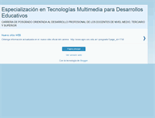 Tablet Screenshot of especializacionmultimedia.blogspot.com