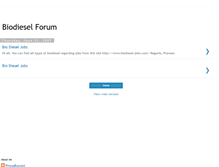 Tablet Screenshot of biodieselforum.blogspot.com