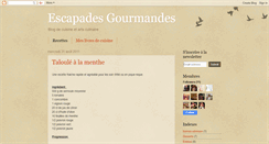 Desktop Screenshot of escapades-gourmandes.blogspot.com