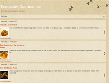 Tablet Screenshot of escapades-gourmandes.blogspot.com