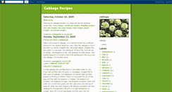 Desktop Screenshot of cabbagerecipes.blogspot.com