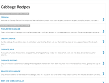 Tablet Screenshot of cabbagerecipes.blogspot.com