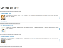 Tablet Screenshot of lerondederjeito.blogspot.com