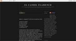 Desktop Screenshot of elcandilflamenco.blogspot.com