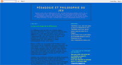 Desktop Screenshot of pdagogieetphilosophiedujeu.blogspot.com