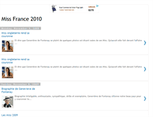 Tablet Screenshot of miss-france2010.blogspot.com