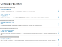 Tablet Screenshot of ciclistasporbachelet.blogspot.com