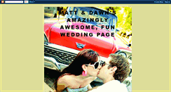 Desktop Screenshot of mattanddawnswedding.blogspot.com