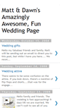 Mobile Screenshot of mattanddawnswedding.blogspot.com