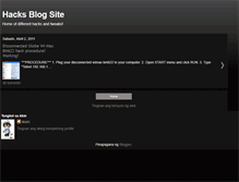 Tablet Screenshot of hacksblogsite.blogspot.com