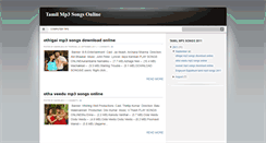Desktop Screenshot of onlinetamilmp3songs.blogspot.com