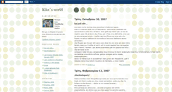 Desktop Screenshot of kikas-world.blogspot.com
