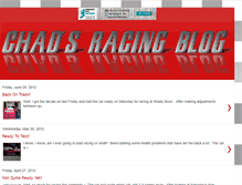 Tablet Screenshot of chadsracing.blogspot.com