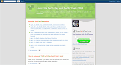 Desktop Screenshot of louisvilleearthweek.blogspot.com