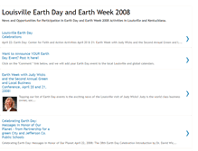 Tablet Screenshot of louisvilleearthweek.blogspot.com