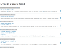 Tablet Screenshot of livinginagoogleworld.blogspot.com
