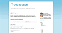 Desktop Screenshot of itpedagogen.blogspot.com