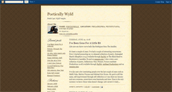 Desktop Screenshot of poeticallywyld.blogspot.com