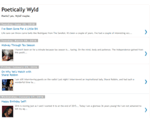 Tablet Screenshot of poeticallywyld.blogspot.com