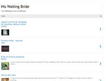 Tablet Screenshot of his-waiting-bride.blogspot.com