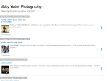 Tablet Screenshot of abbyyoderphotography.blogspot.com