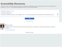 Tablet Screenshot of accessibilityresources.blogspot.com