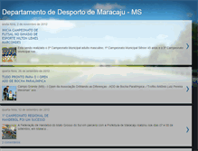 Tablet Screenshot of departamentodedesportodemaracaju-ms.blogspot.com