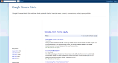 Desktop Screenshot of googlefinancealerts.blogspot.com