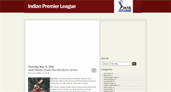 Desktop Screenshot of indianpremeirleague.blogspot.com