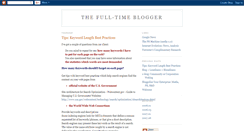 Desktop Screenshot of fulltimeblogger.blogspot.com
