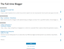 Tablet Screenshot of fulltimeblogger.blogspot.com