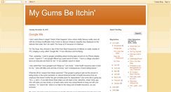 Desktop Screenshot of mygumsbeitchin.blogspot.com