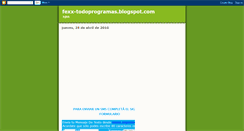 Desktop Screenshot of fexx-todoprogramas.blogspot.com