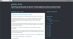 Desktop Screenshot of geekyninja.blogspot.com