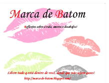 Tablet Screenshot of marca-de-batom.blogspot.com