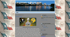 Desktop Screenshot of elcoronelderoundrock.blogspot.com