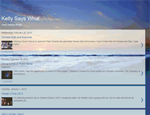 Tablet Screenshot of kellysayswhat.blogspot.com