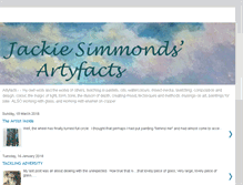 Tablet Screenshot of jackiesimmondsartyfacts.blogspot.com
