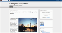 Desktop Screenshot of emergenteconomics.blogspot.com