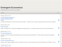 Tablet Screenshot of emergenteconomics.blogspot.com